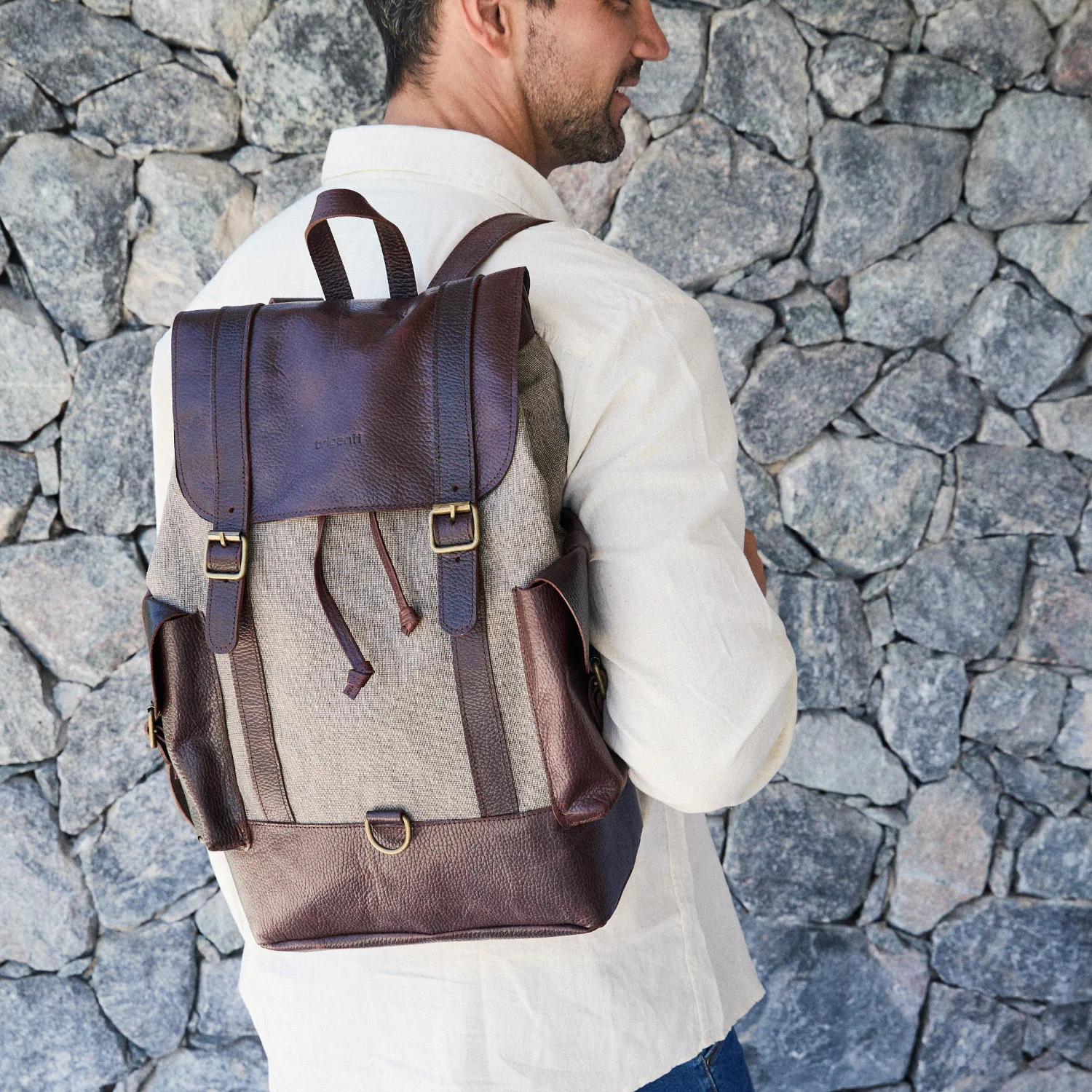 MOCHILA SUTERA MARRON - Image 8