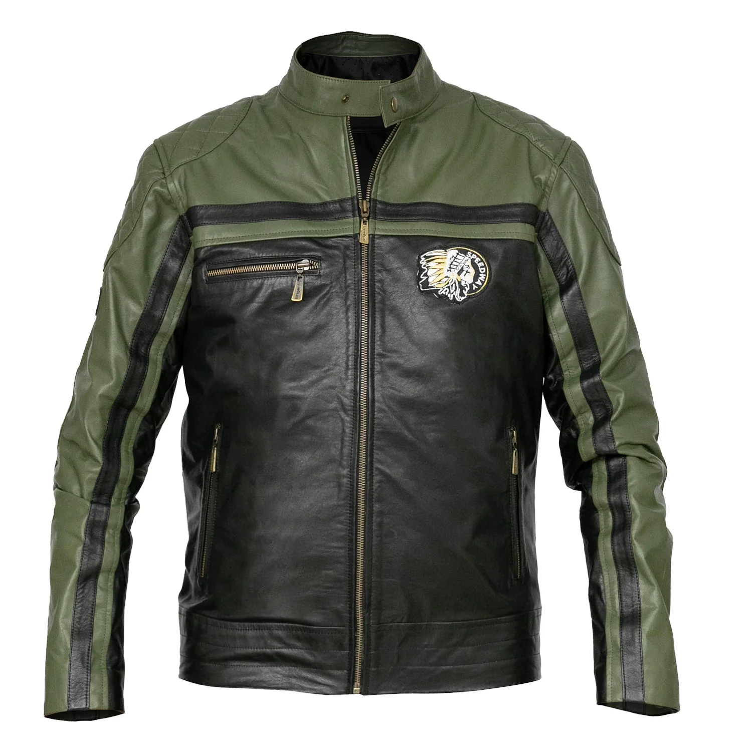 CAMPERA EMETT NEGRO Y VERDE - Image 3