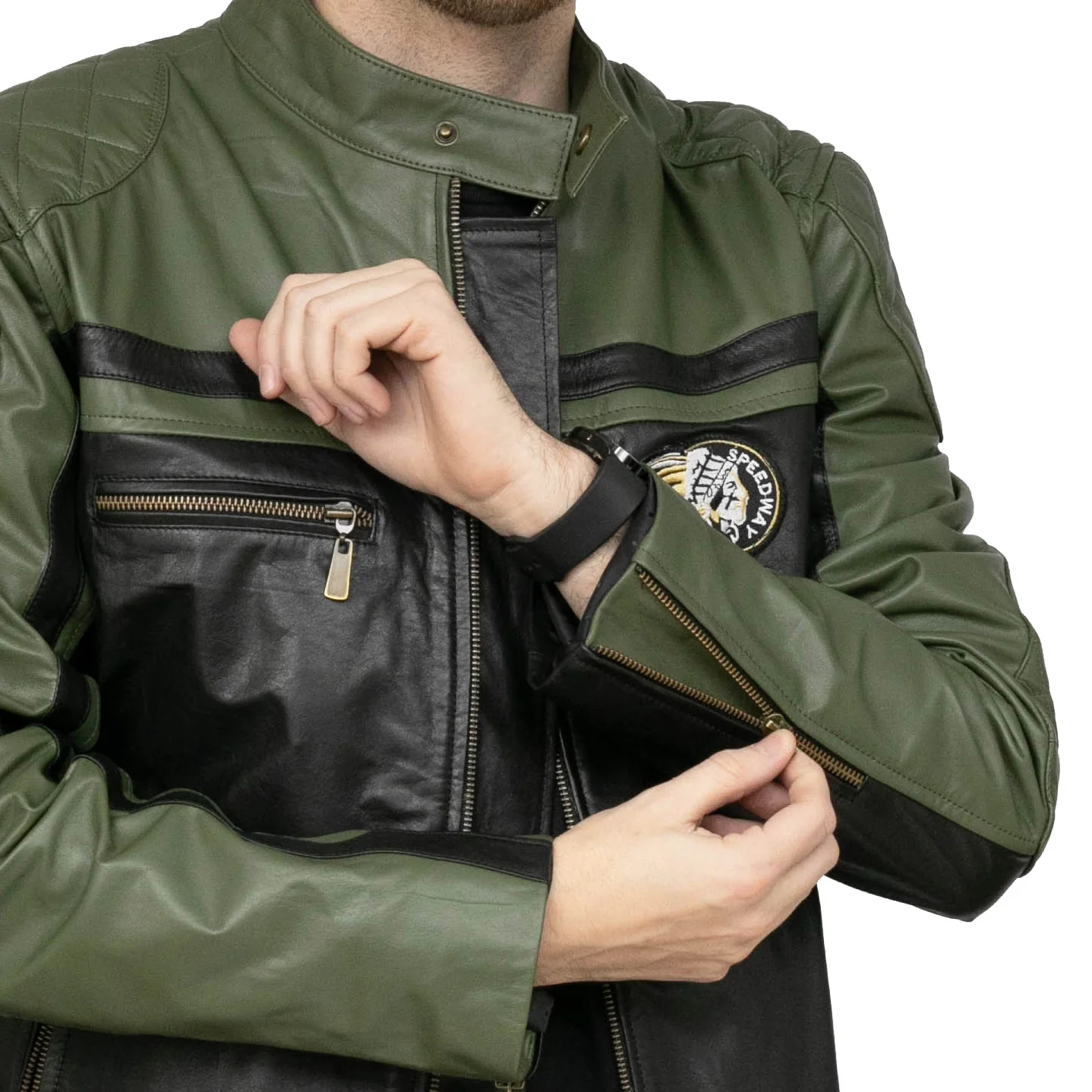 CAMPERA EMETT NEGRO Y VERDE - Image 8