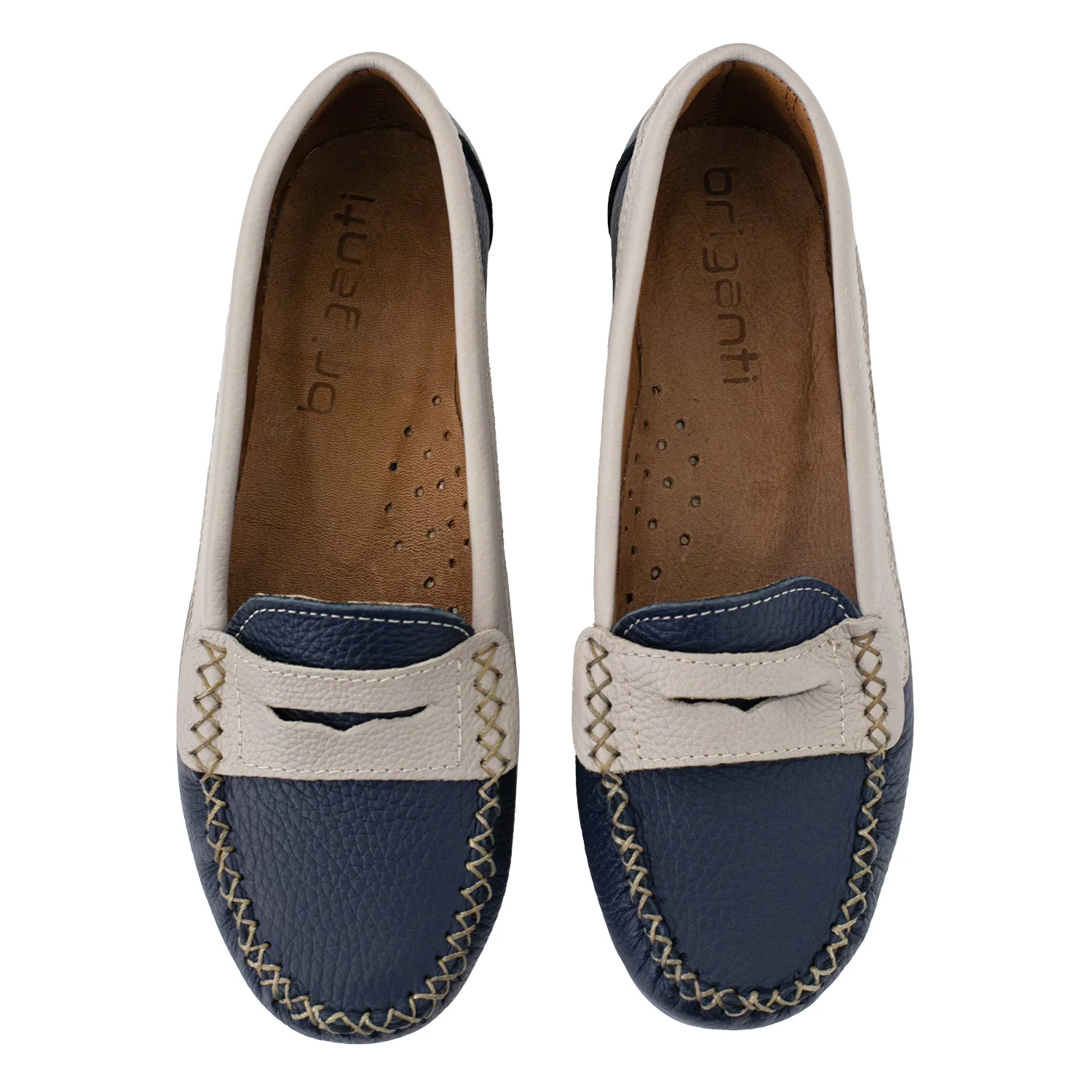 MOCASIN PAMPA AZUL Y BEIGE - Image 4