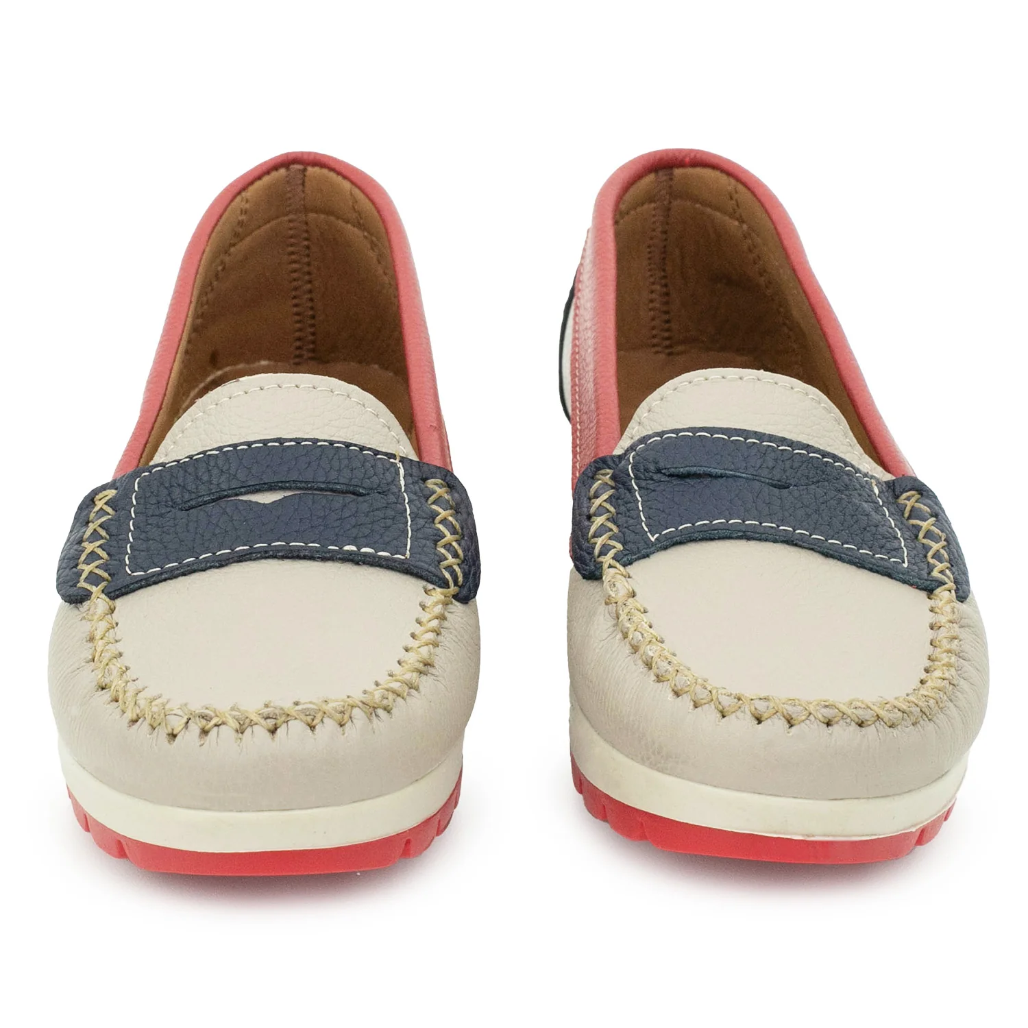 MOCASÍN PAMPA BEIGE, ROJO AZUL - Image 4