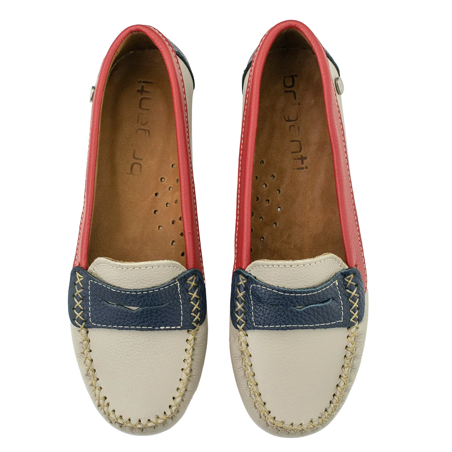 MOCASÍN PAMPA BEIGE, ROJO AZUL - Image 5