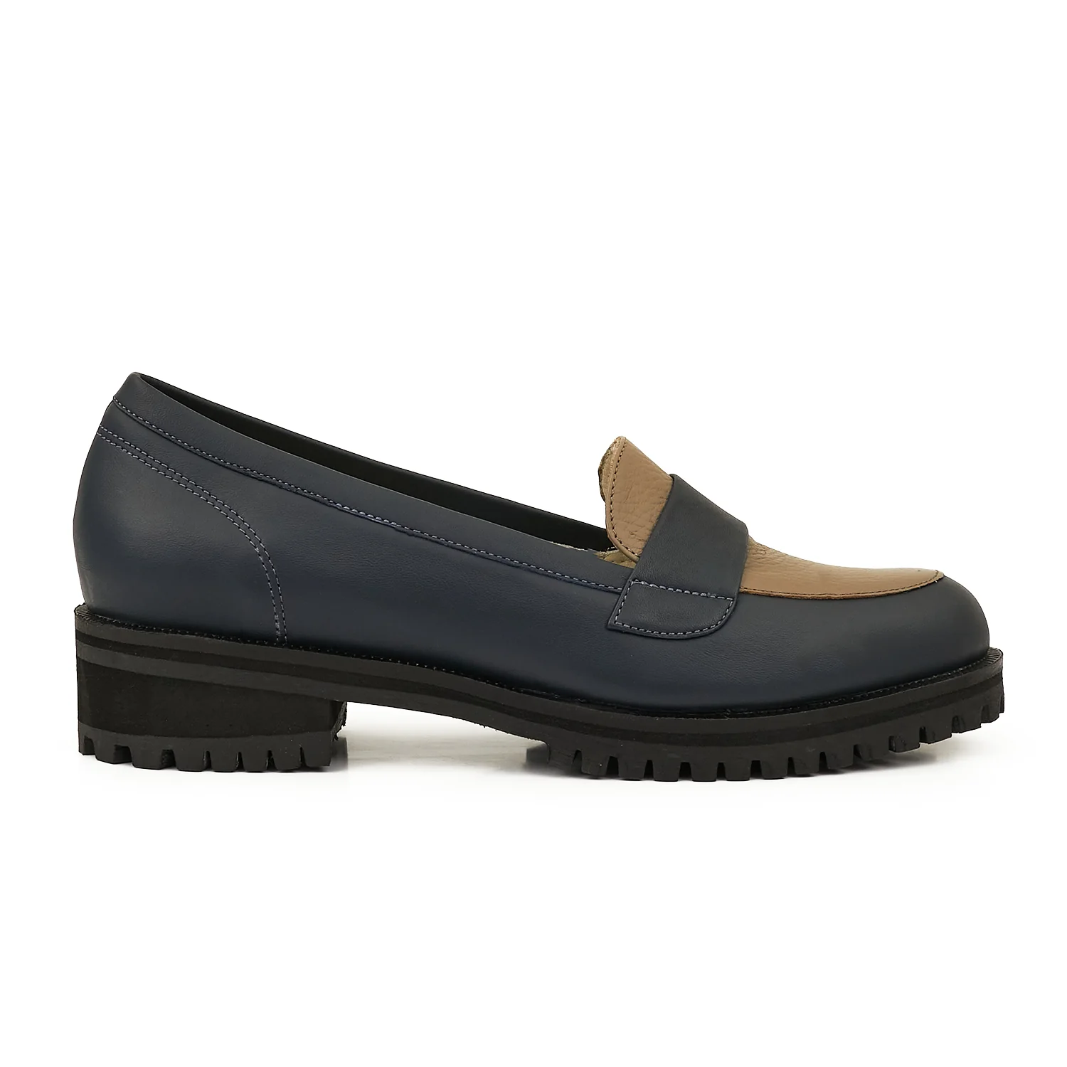 MOCASIN PORTAN AZUL.